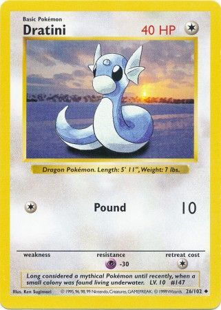 Dratini (26/102) [Base Set Shadowless Unlimited] | Tables and Towers