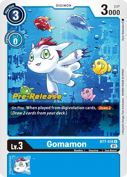 Gomamon [BT7-018] [Next Adventure Pre-Release Cards] | Tables and Towers