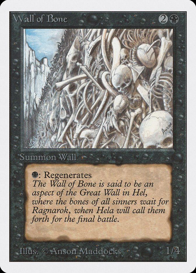 Wall of Bone [Unlimited Edition] | Tables and Towers