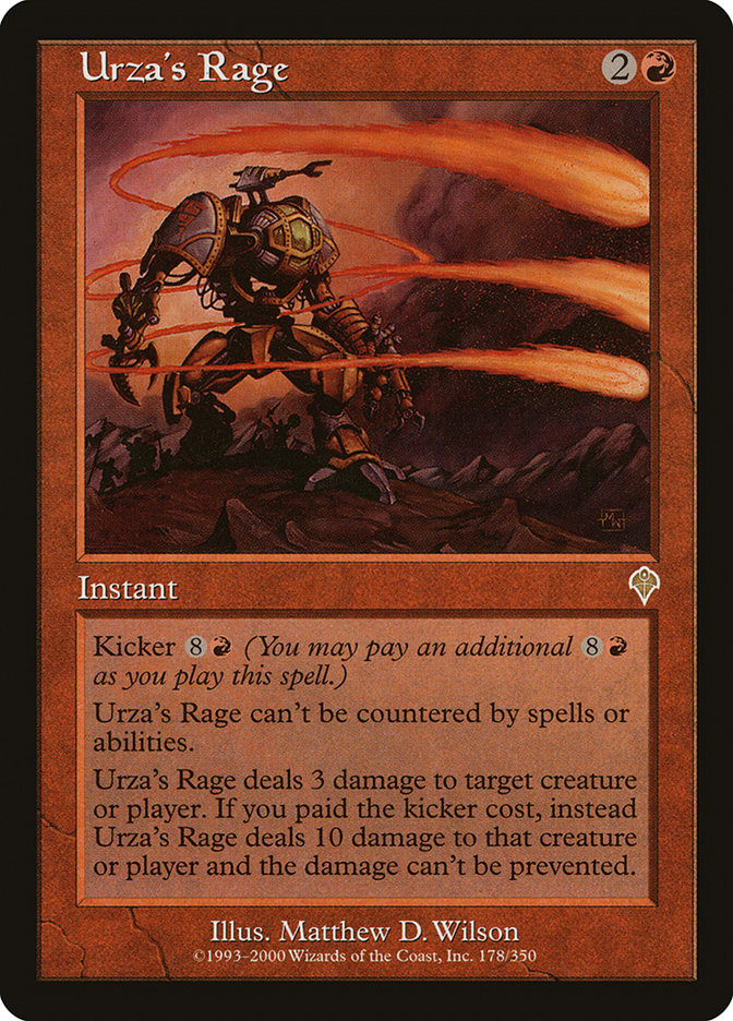 Urza's Rage [Invasion] | Tables and Towers