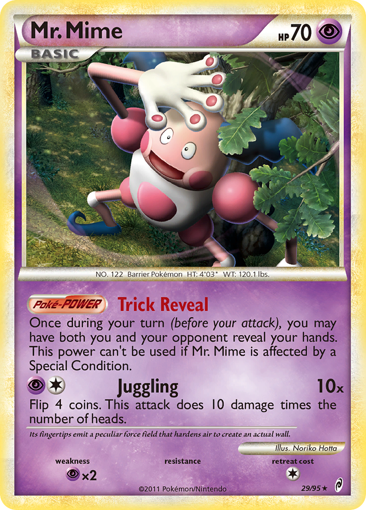 Mr. Mime (29/95) [HeartGold & SoulSilver: Call of Legends] | Tables and Towers