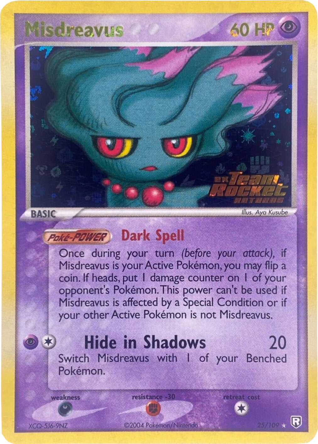 Misdreavus (25/109) (Stamped) [EX: Team Rocket Returns] | Tables and Towers