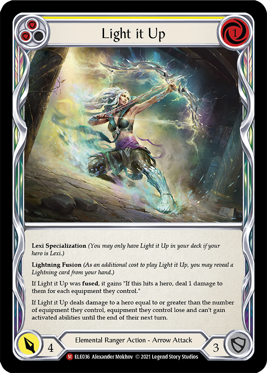 Light it Up [ELE036] (Tales of Aria)  1st Edition Rainbow Foil | Tables and Towers