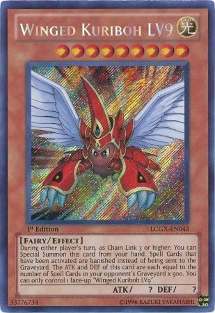 Winged Kuriboh LV9 [LCGX-EN043] Secret Rare | Tables and Towers