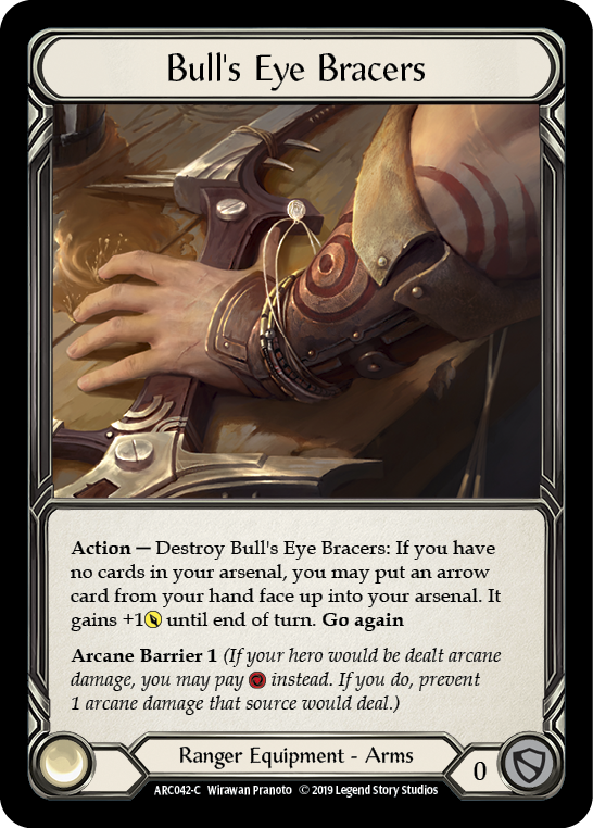 Bull's Eye Bracers [ARC042-C] (Arcane Rising)  1st Edition Cold Foil | Tables and Towers