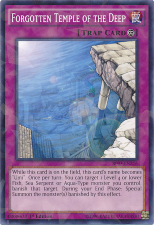 Forgotten Temple of the Deep [BP03-EN216] Shatterfoil Rare | Tables and Towers