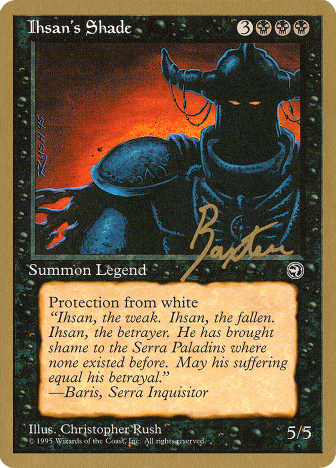 Ihsan's Shade (George Baxter) [Pro Tour Collector Set] | Tables and Towers