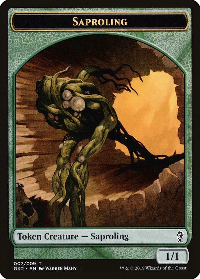 Saproling // Wurm Double-Sided Token [Ravnica Allegiance Guild Kit Tokens] | Tables and Towers