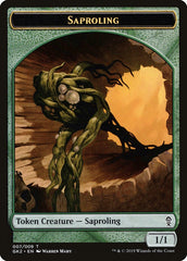 Saproling // Wurm Double-Sided Token [Ravnica Allegiance Guild Kit Tokens] | Tables and Towers