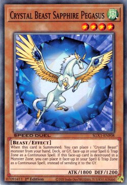 Crystal Beast Sapphire Pegasus [SGX1-ENF08] Common | Tables and Towers