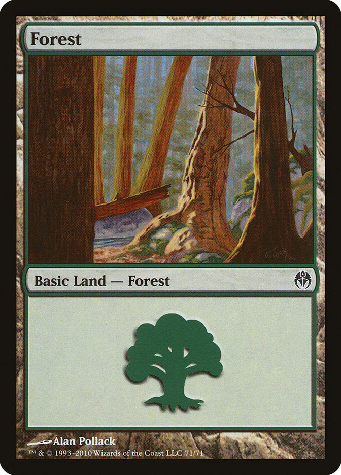 Forest (71) [Duel Decks: Phyrexia vs. the Coalition] | Tables and Towers