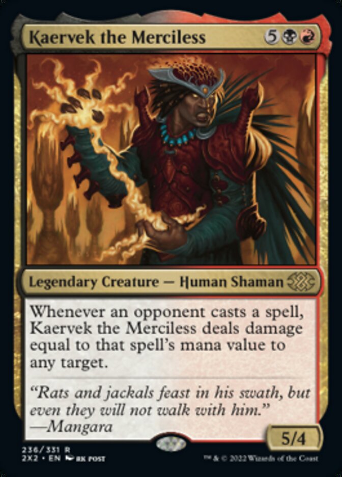 Kaervek the Merciless [Double Masters 2022] | Tables and Towers