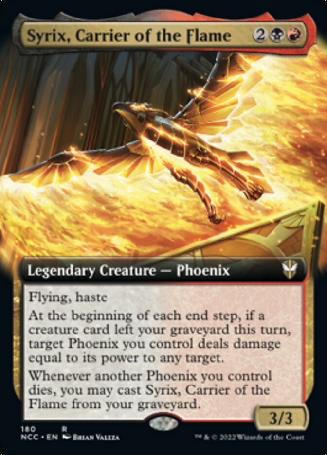 Syrix, Carrier of the Flame (Extended Art) [Streets of New Capenna Commander] | Tables and Towers