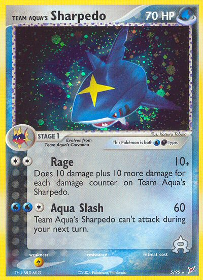 Team Aqua's Sharpedo (5/95) [EX: Team Magma vs Team Aqua] | Tables and Towers