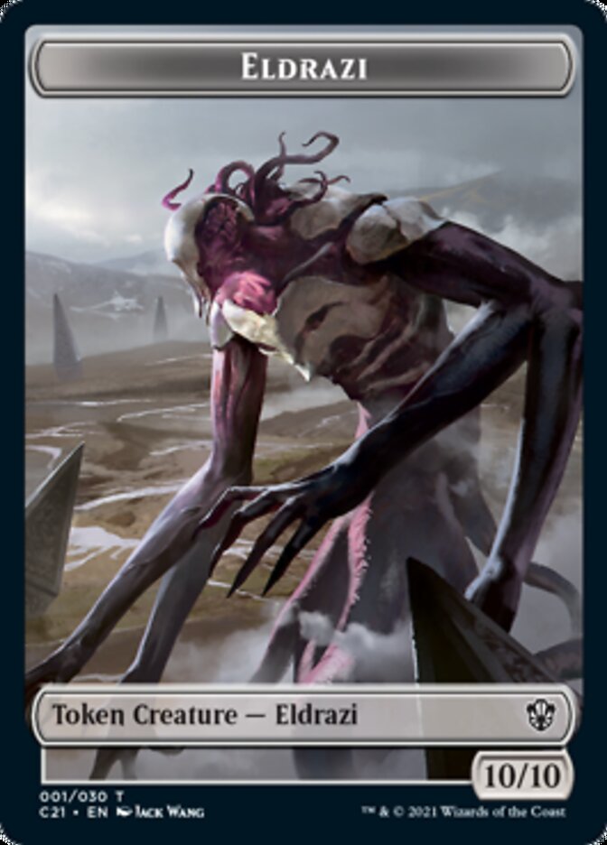 Eldrazi // Champion of Wits Double-Sided Token [Commander 2021 Tokens] | Tables and Towers