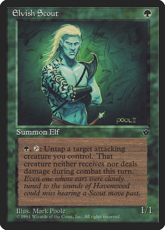 Elvish Scout (Mark Poole) [Fallen Empires] | Tables and Towers