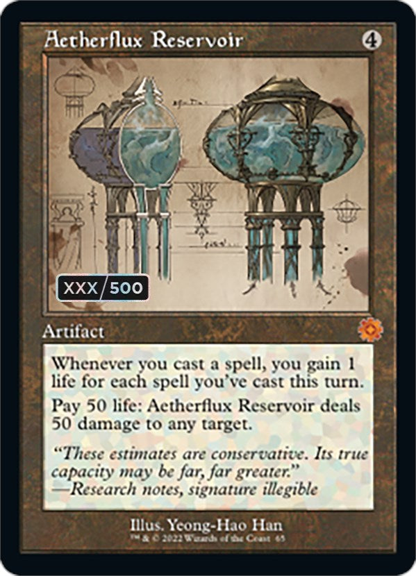 Aetherflux Reservoir (Retro Schematic) (Serialized) [The Brothers' War Retro Artifacts] | Tables and Towers