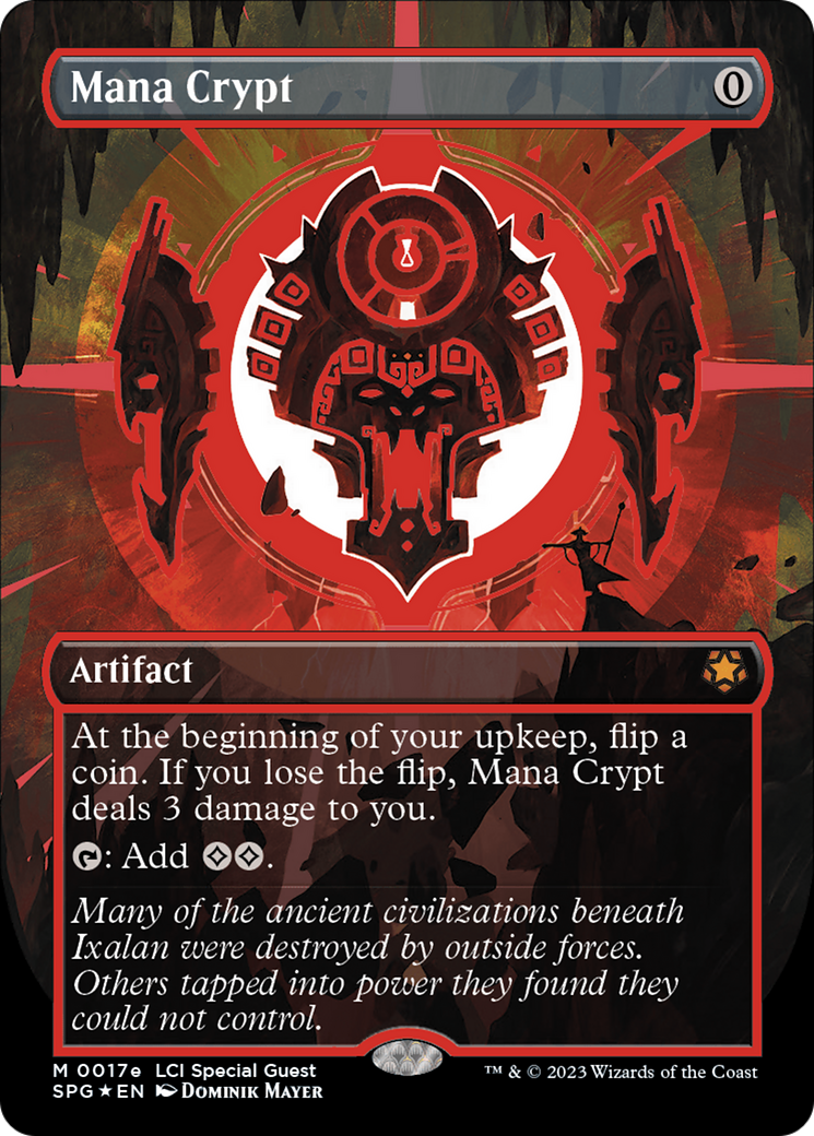 Mana Crypt (0017e) (Borderless) [The Lost Caverns of Ixalan Special Guests] | Tables and Towers