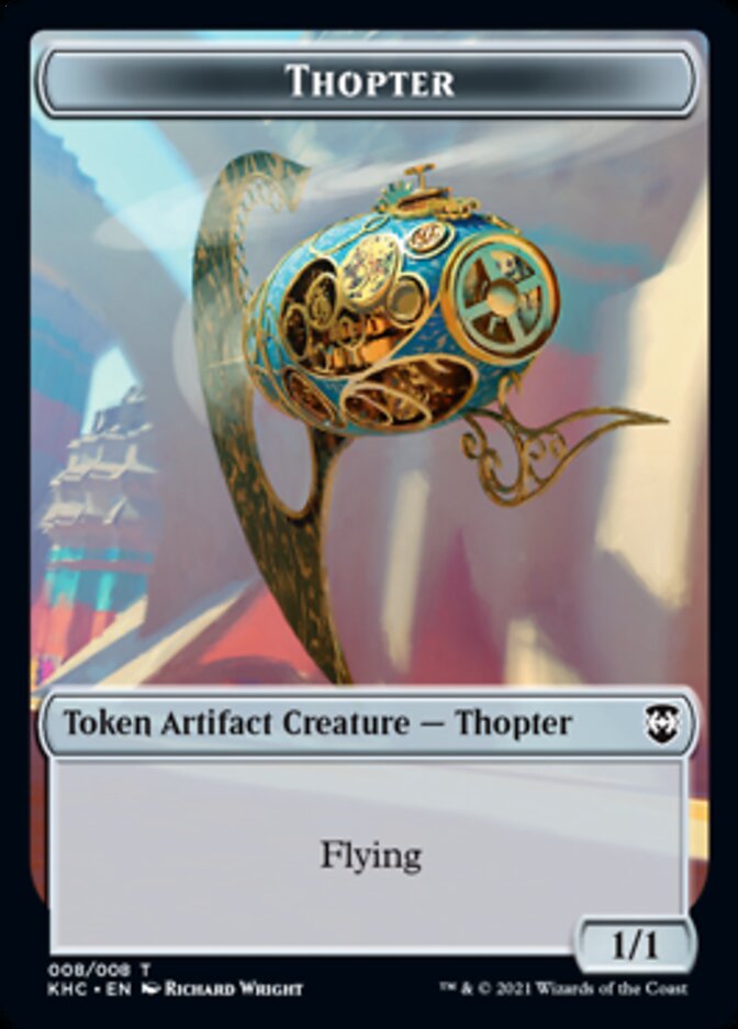 Thopter Token [Kaldheim Commander Tokens] | Tables and Towers