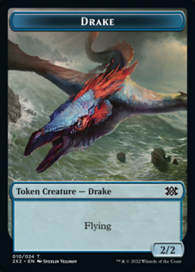 Drake // Eldrazi Scion Double-Sided Token [Double Masters 2022 Tokens] | Tables and Towers