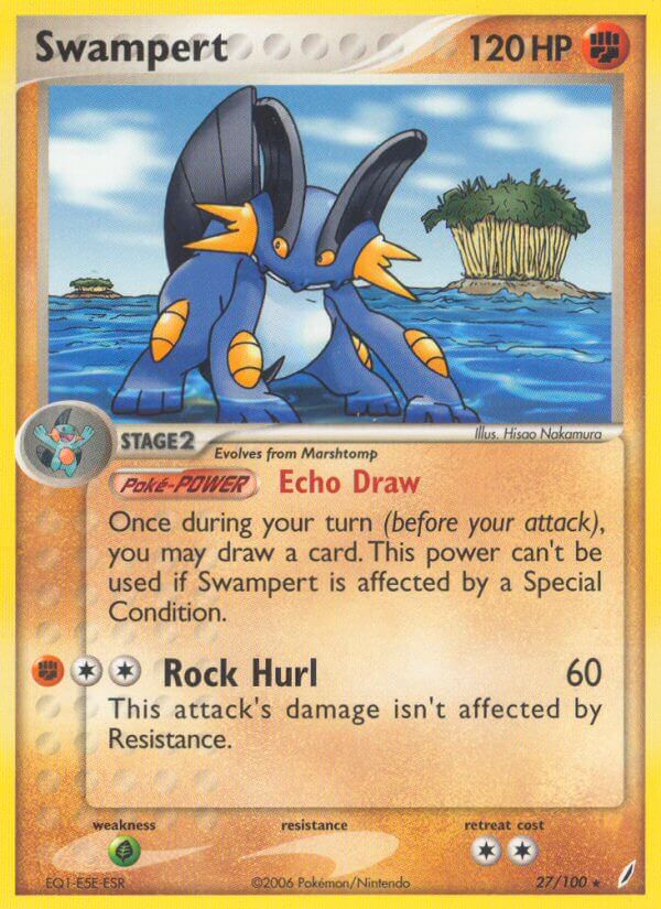 Swampert (27/100) (Theme Deck Exclusive) [EX: Crystal Guardians] | Tables and Towers