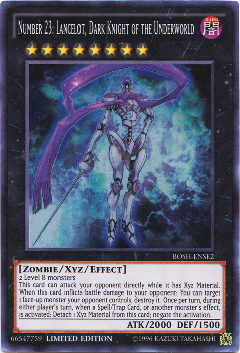 Number 23: Lancelot, Dark Knight of the Underworld [BOSH-ENSE2] Super Rare | Tables and Towers