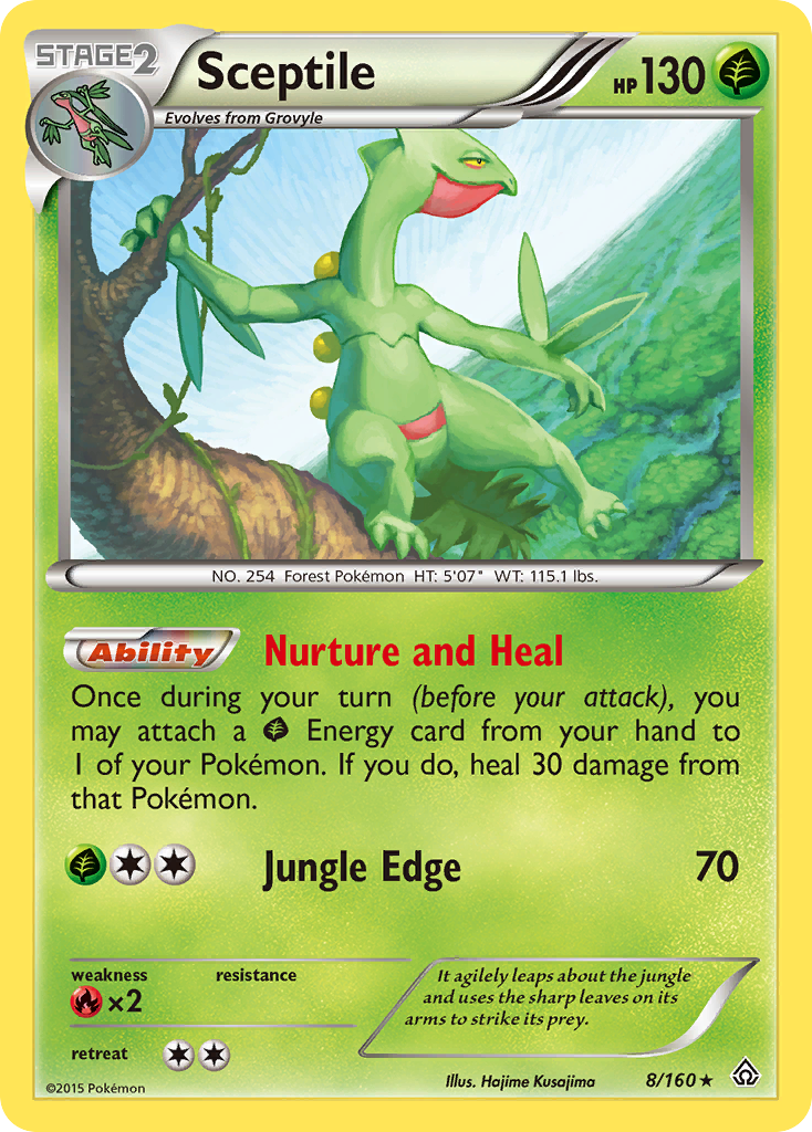 Sceptile (8/160) [XY: Primal Clash] | Tables and Towers