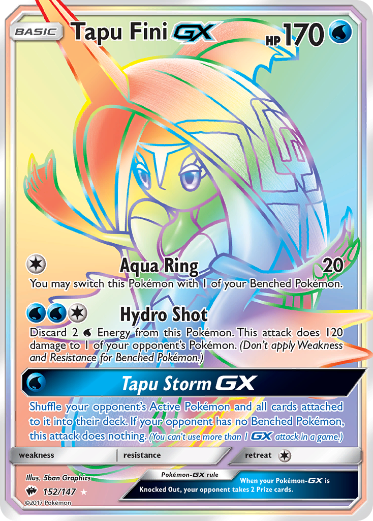 Tapu Fini GX (152/147) [Sun & Moon: Burning Shadows] | Tables and Towers