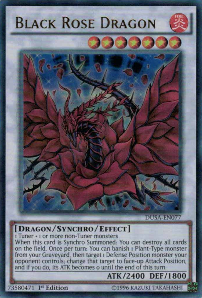 Black Rose Dragon [DUSA-EN077] Ultra Rare | Tables and Towers