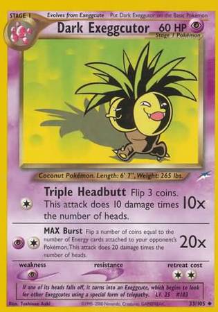 Dark Exeggutor (33/105) [Neo Destiny Unlimited] | Tables and Towers