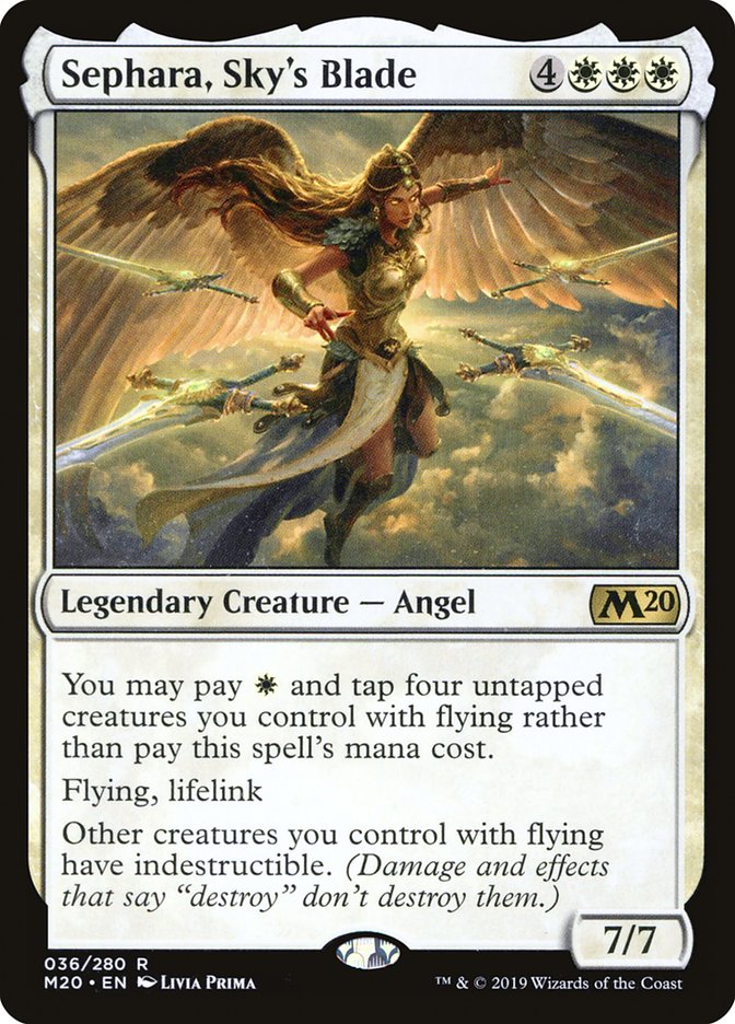 Sephara, Sky's Blade [Core Set 2020] | Tables and Towers