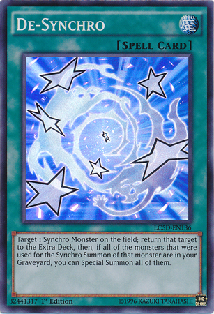 De-Synchro [LC5D-EN136] Super Rare | Tables and Towers