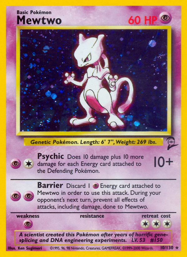 Mewtwo (10/130) [Base Set 2] | Tables and Towers