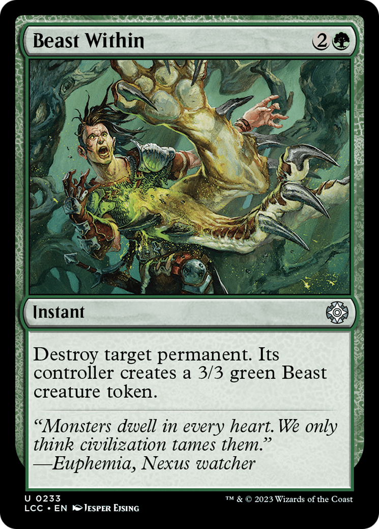 Beast Within [The Lost Caverns of Ixalan Commander] | Tables and Towers