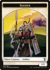 Mask // Soldier Double-Sided Token [Commander 2018 Tokens] | Tables and Towers