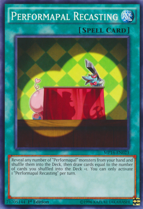 Performapal Recasting [MP16-EN023] Common | Tables and Towers