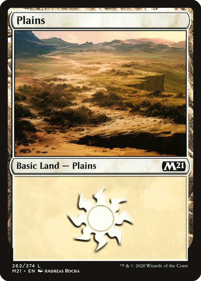 Plains (262) [Core Set 2021] | Tables and Towers