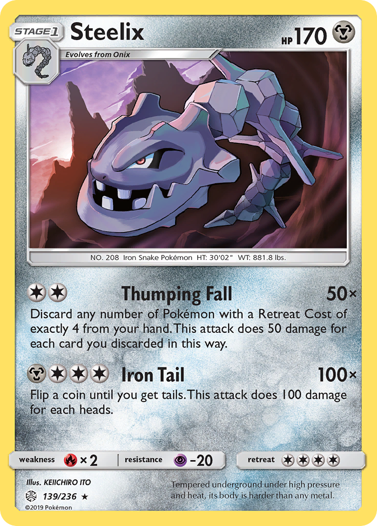 Steelix (139/236) [Sun & Moon: Cosmic Eclipse] | Tables and Towers