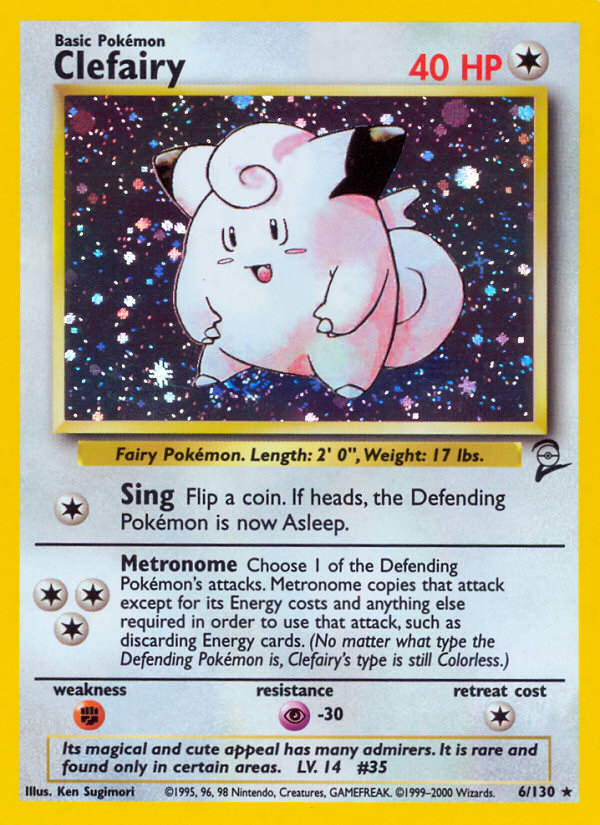 Clefairy (6/130) [Base Set 2] | Tables and Towers