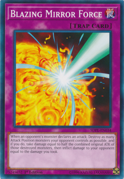 Blazing Mirror Force [SDPL-EN034] Common | Tables and Towers