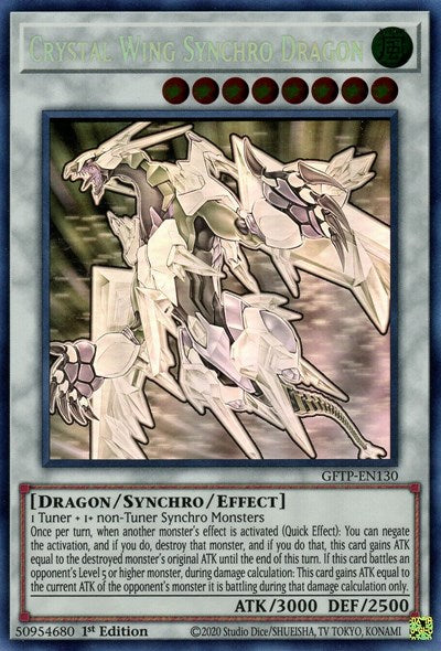 Crystal Wing Synchro Dragon [GFTP-EN130] Ghost Rare | Tables and Towers