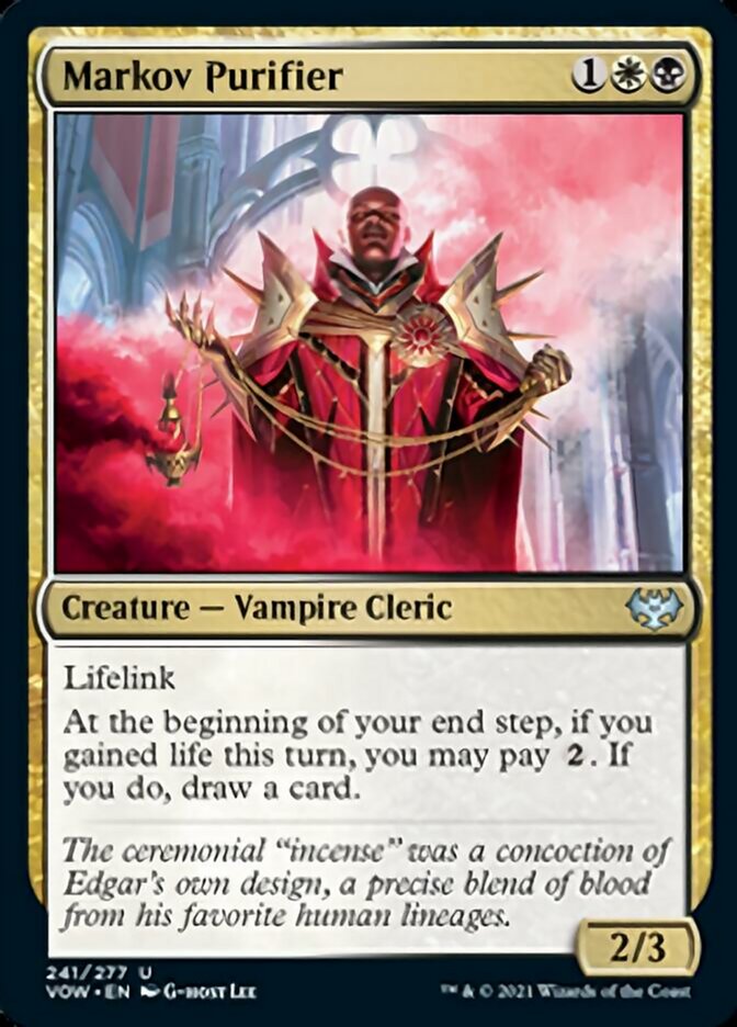 Markov Purifier [Innistrad: Crimson Vow] | Tables and Towers