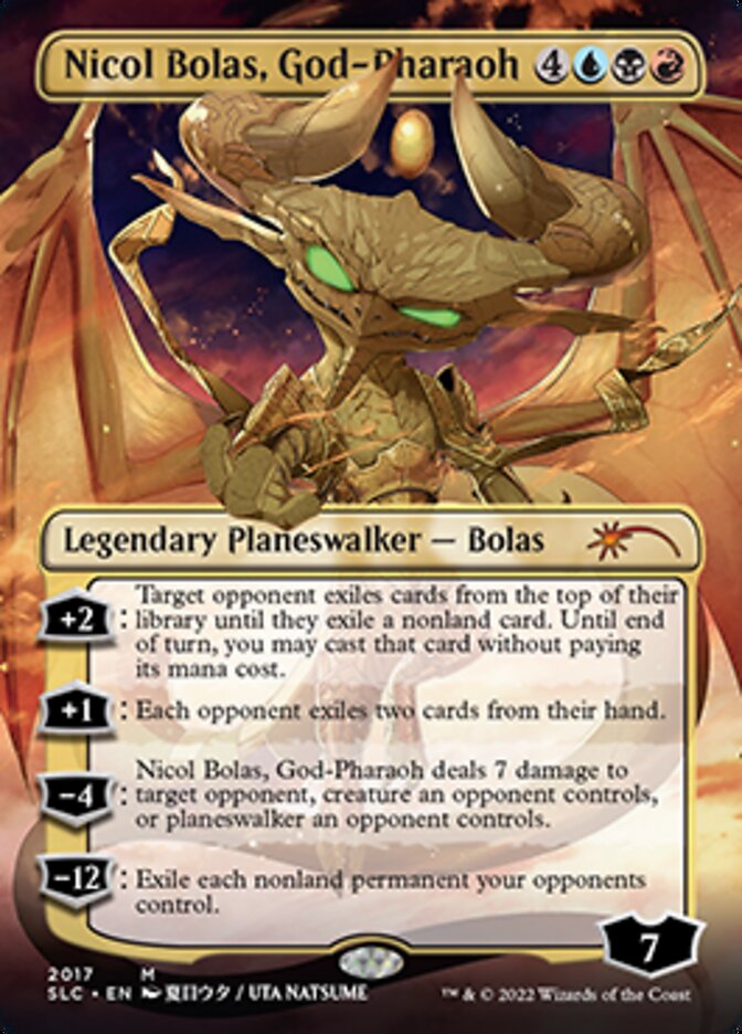 Nicol Bolas, God-Pharaoh (Borderless) [Secret Lair 30th Anniversary Countdown Kit] | Tables and Towers