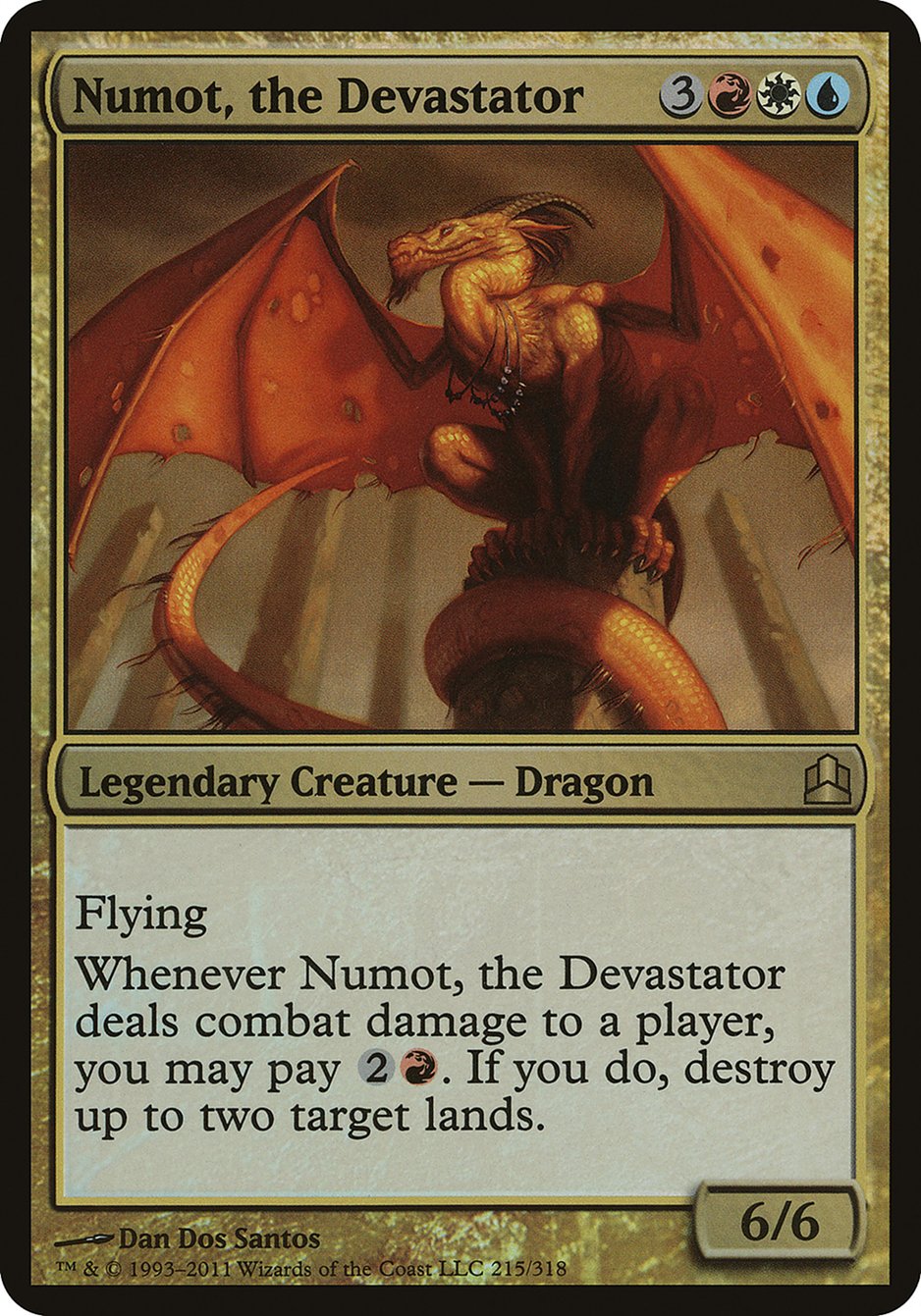 Numot, the Devastator (Oversized) [Commander 2011 Oversized] | Tables and Towers