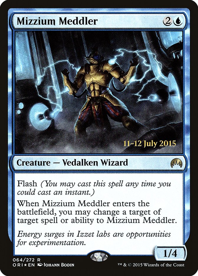 Mizzium Meddler [Magic Origins Prerelease Promos] | Tables and Towers