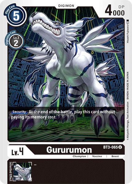 Gururumon [BT3-065] [Release Special Booster Ver.1.5] | Tables and Towers