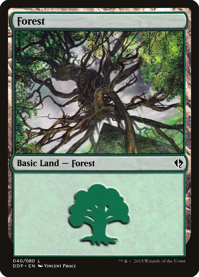 Forest (40) [Duel Decks: Zendikar vs. Eldrazi] | Tables and Towers