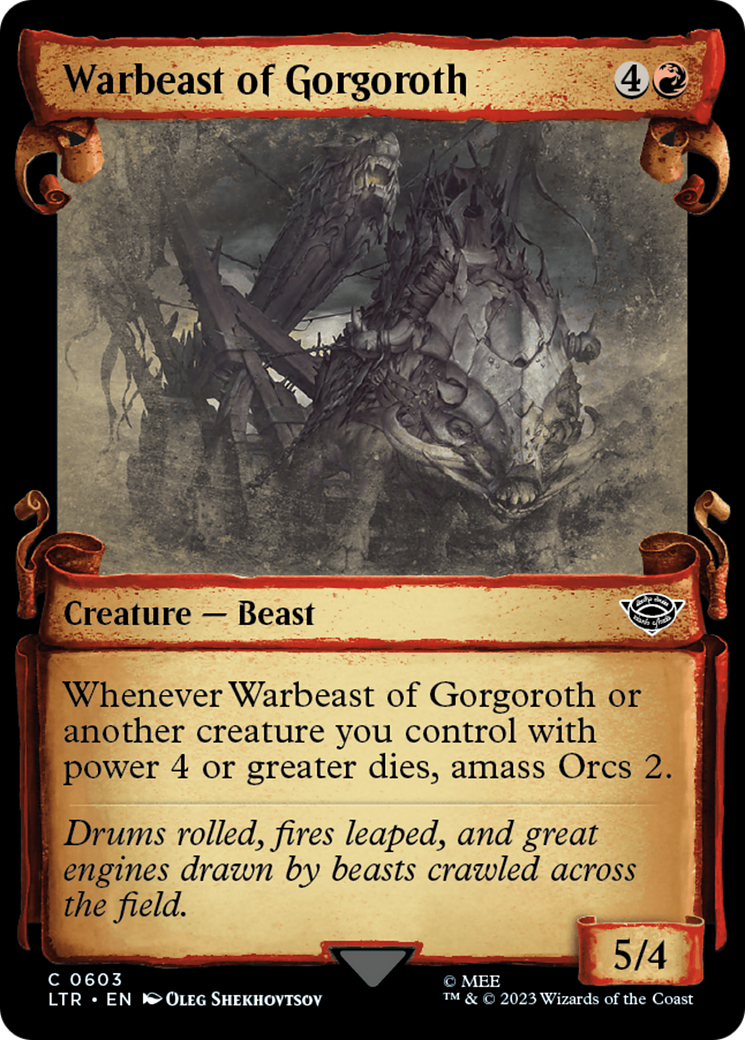 Warbeast of Gorgoroth [The Lord of the Rings: Tales of Middle-Earth Showcase Scrolls] | Tables and Towers