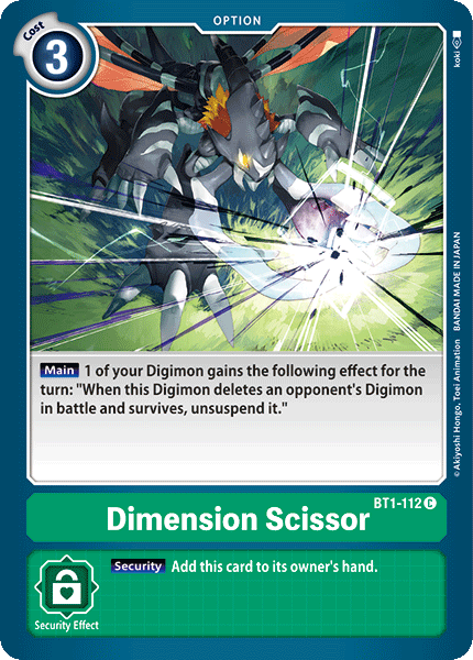 Dimension Scissor [BT1-112] [Release Special Booster Ver.1.0] | Tables and Towers