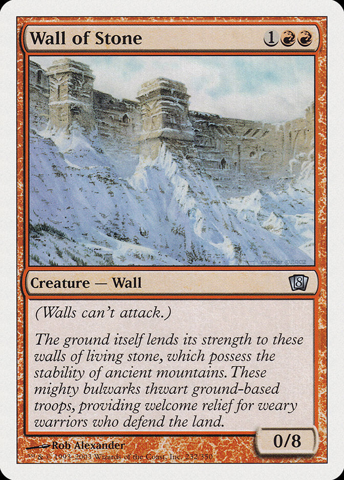 Wall of Stone [Eighth Edition] | Tables and Towers